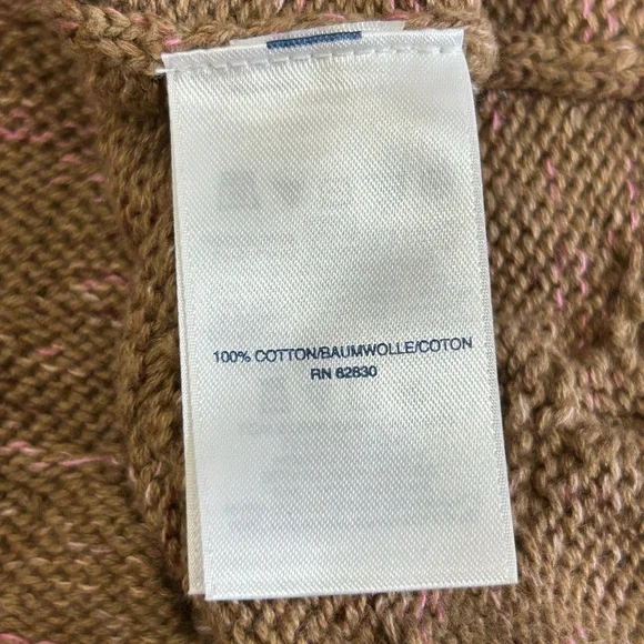 Lands’ End Drifter 100% Cotton Knit Sweater XL - Picture 7 of 8